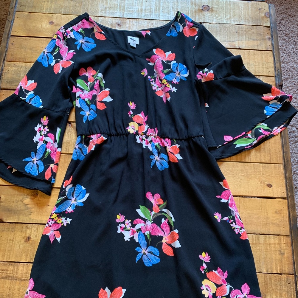 Black Floral Dress